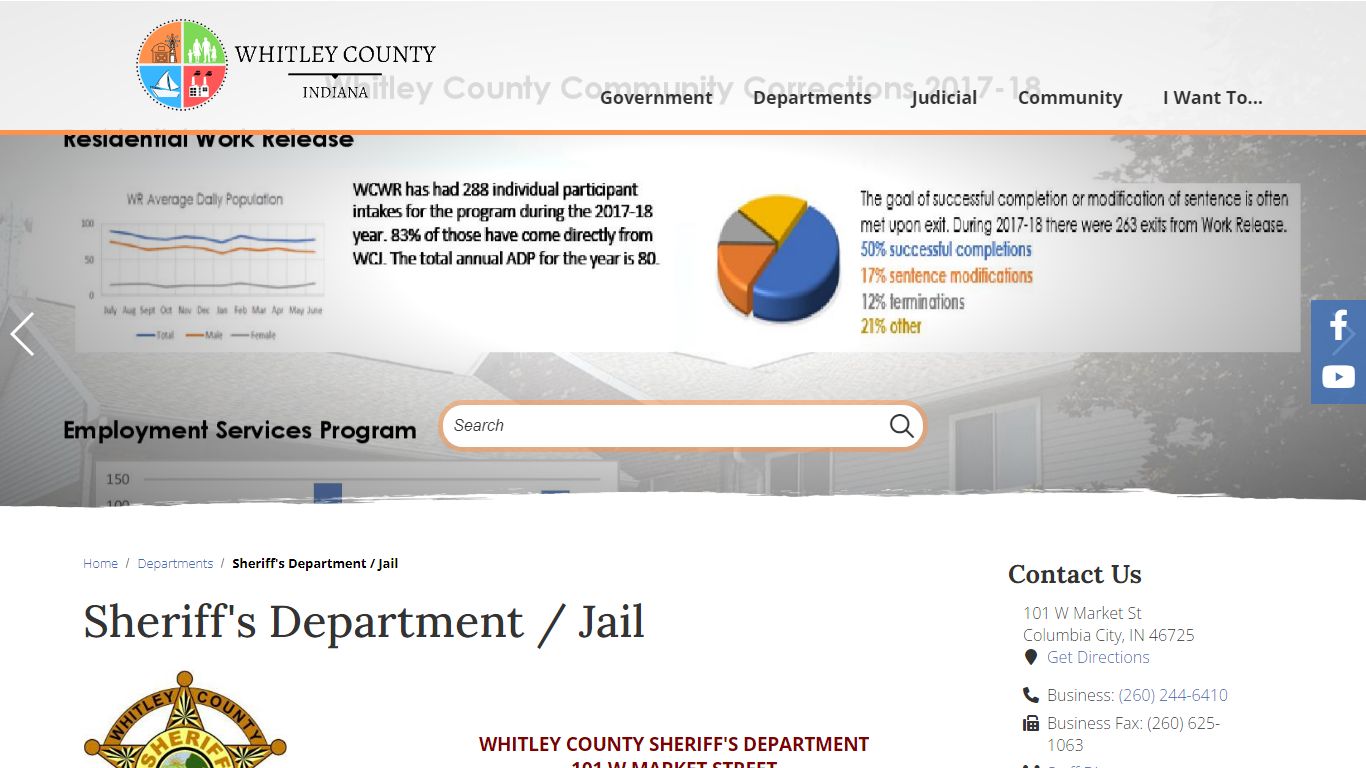 Sheriff's Department / Jail - Whitley County Indiana