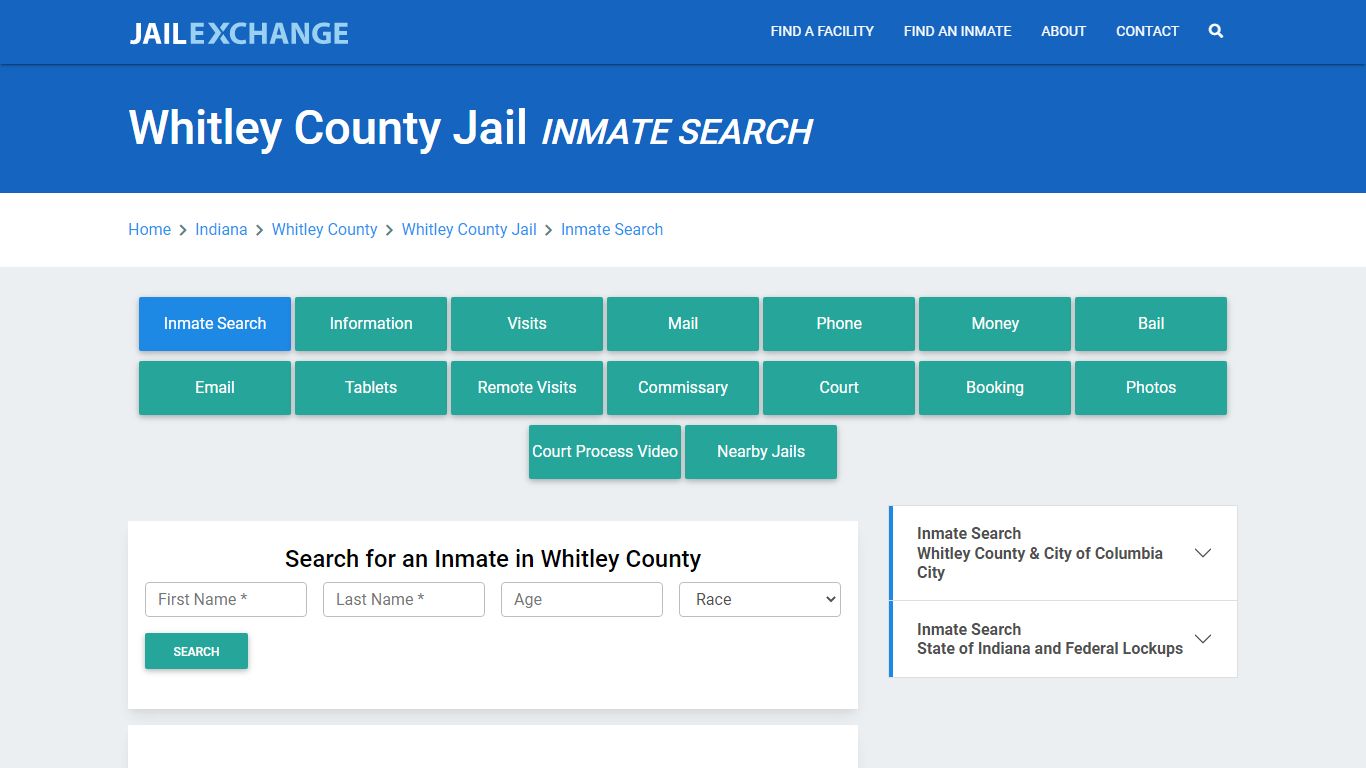 Whitley County Jail, IN Inmate Search: Roster & Mugshots